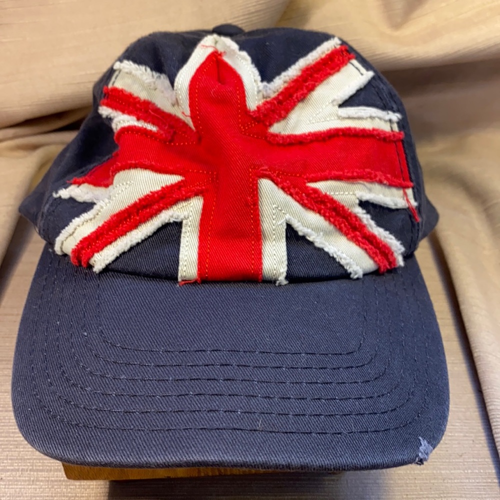 🇬🇧 UK’s flag Union Jack appliqué cotton hat/cap